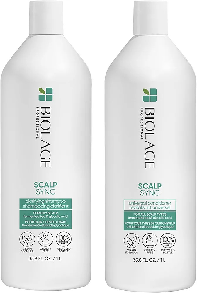 Biolage Scalp Sync Clarifying Shampoo & Universal Conditioner Set | Removes Residue, Buildup & Ex... | Amazon (US)