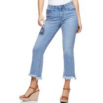 Sofia Jeans by Sofia Vergara Mayra High Waist Crop Flare Jeans, Women's | Walmart (US)