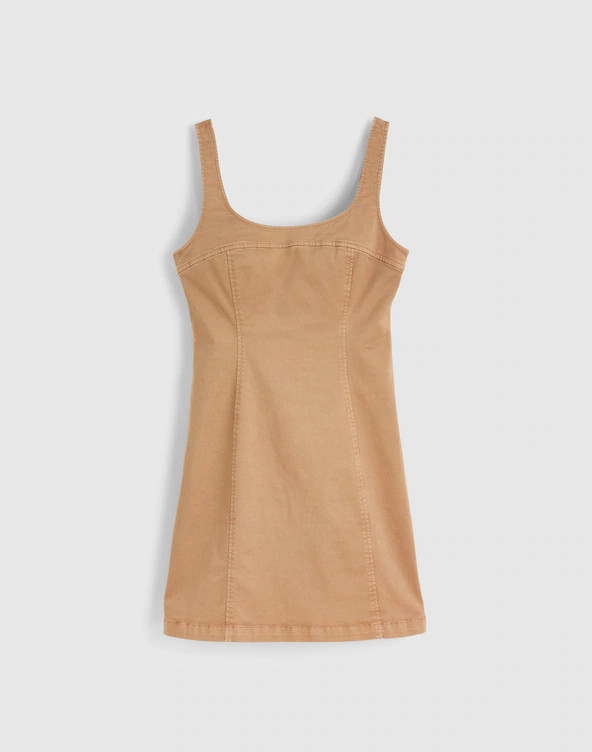 Seamed Squareneck Mini Dress | Madewell