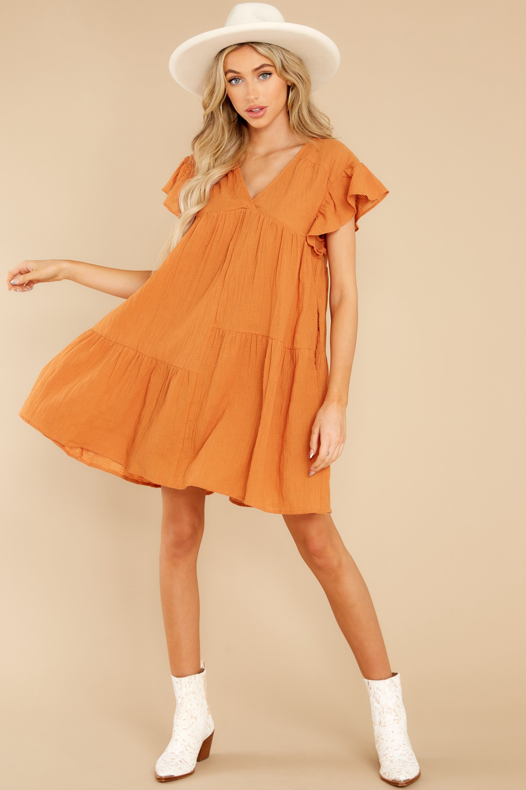 Endless Gratitude Topaz Dress | Red Dress 