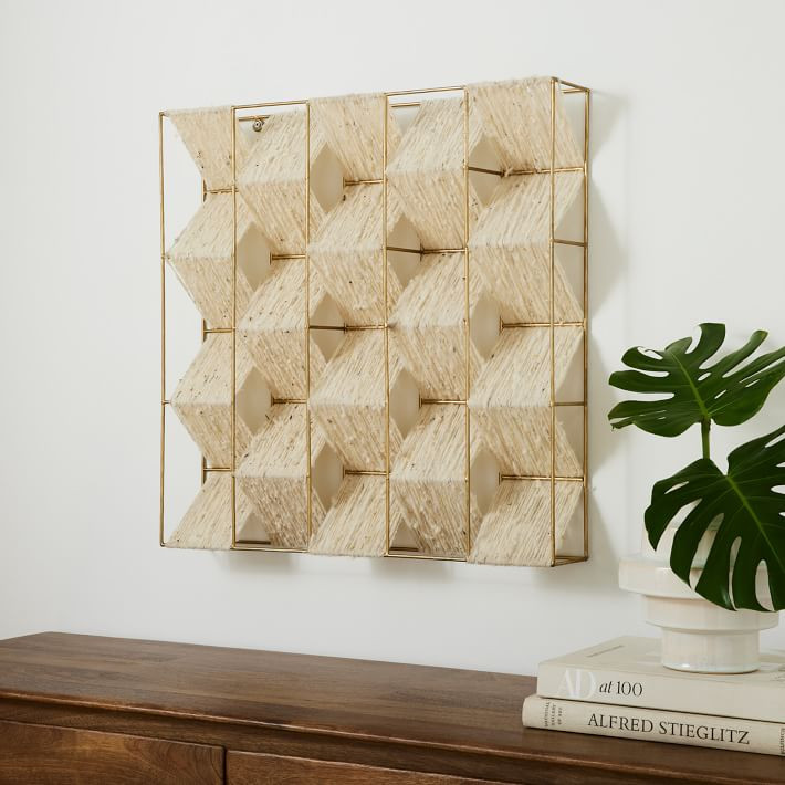 Diego Olivero Metal Woven Wool Wall Art | West Elm (US)