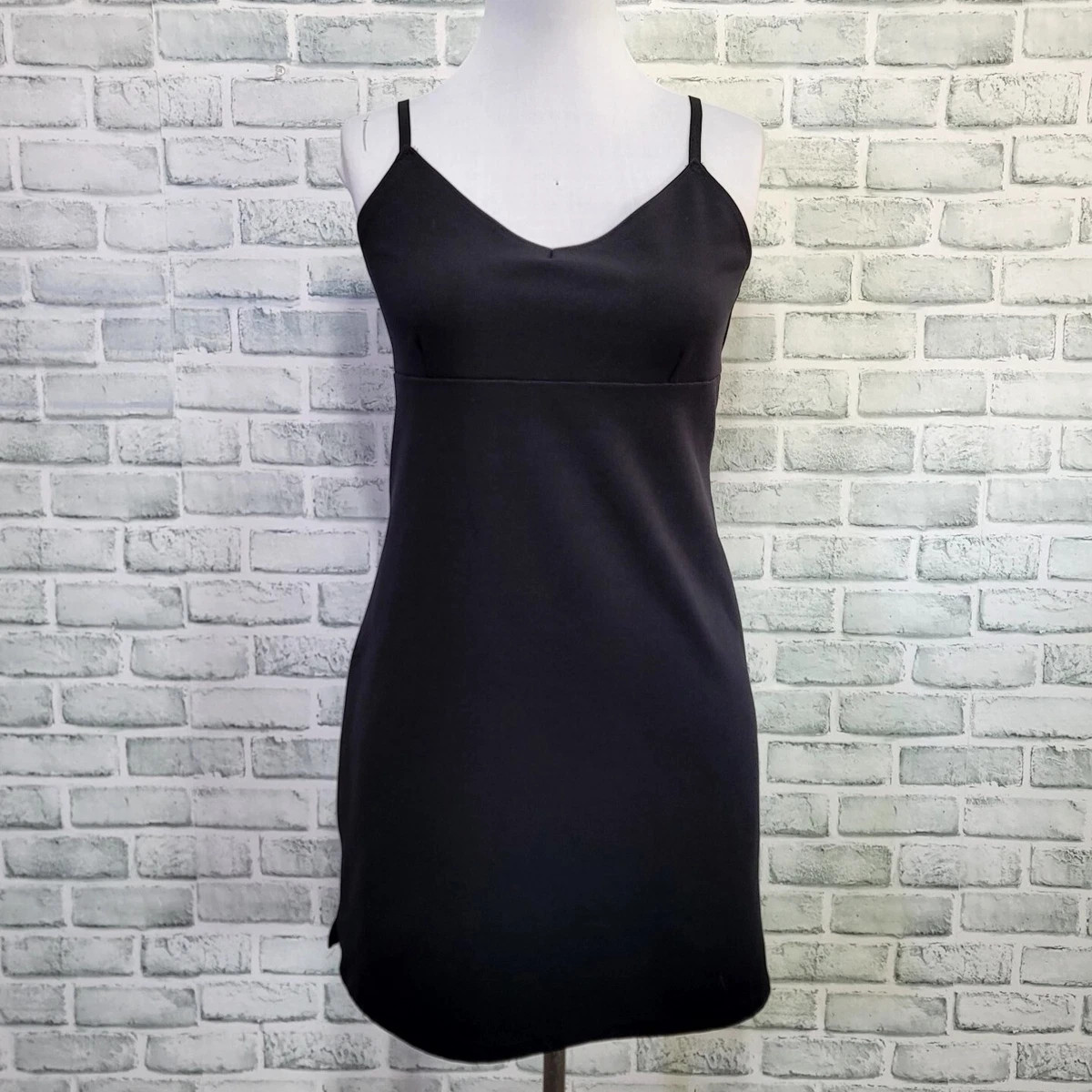Vintage 90s Marianne Womens M LBD Black Stretchy Bodycon Mini Dress Empire Waist | eBay US