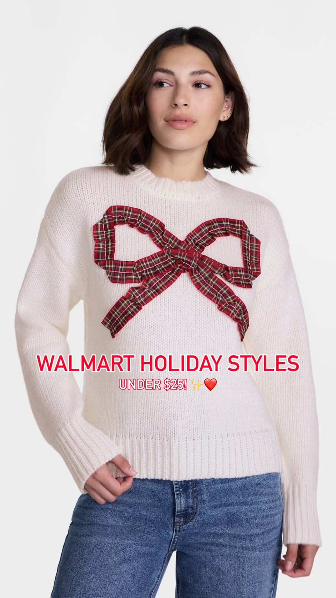 Instagram reel, Walmart holiday styles, Christmas sweaters, Walmart fashion, Walmart style, holiday styles

#LTKootd