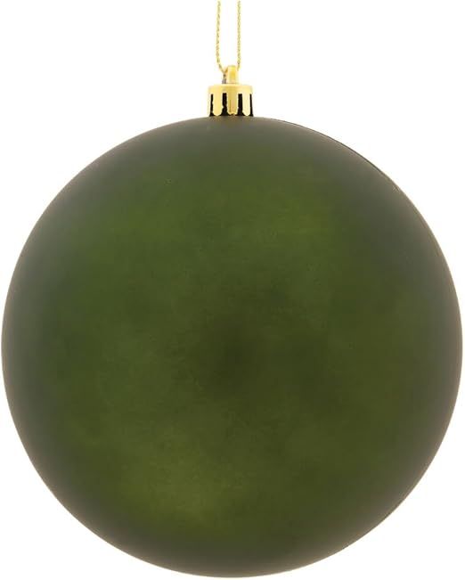 Vickerman 3" Moss Green Matte Ball Ornament. Includes 12 Ornaments per Pack. | Amazon (US)