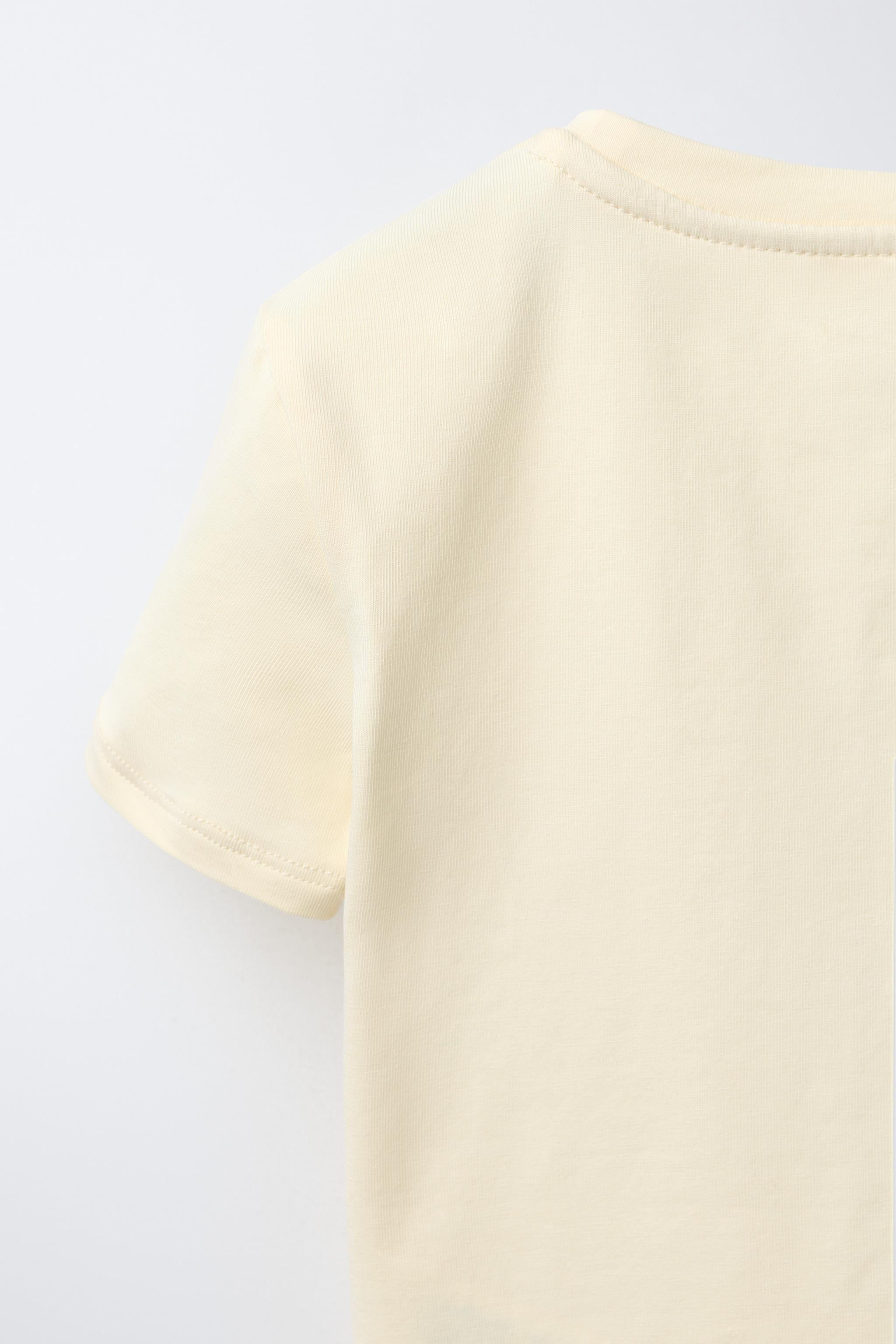 T-SHIRT WITH BEADED BOW | Zara UK