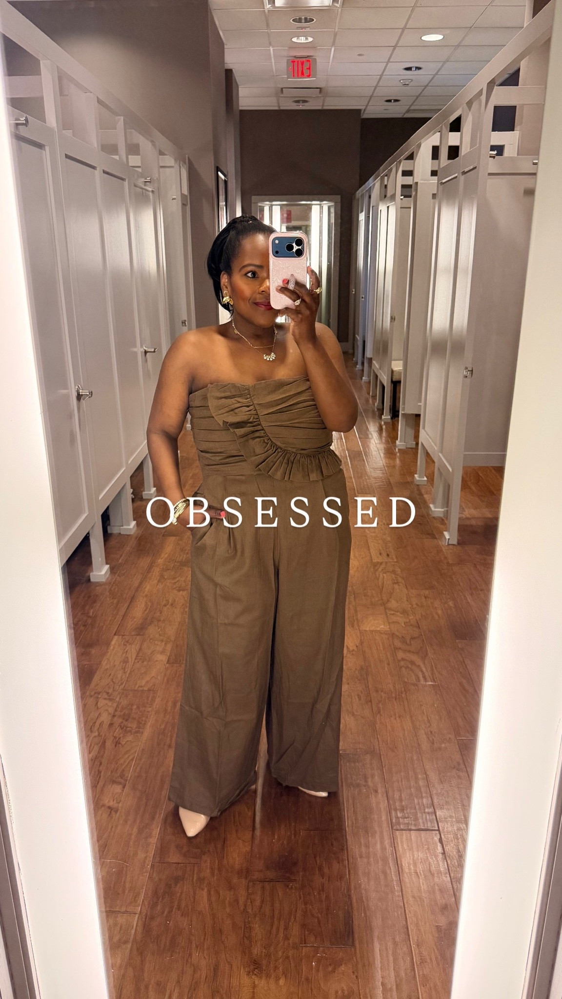 This beautiful brown ruffled linen cotton jumpsuit from Loft is on sale! Yes, it has pockets! 🤎

#LTKgrwm #LTKootd #LTKTravel