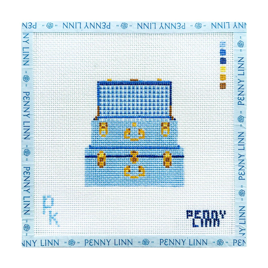 Petite Keep Stacked Trunk in Blue Gingham | Penny Linn Designs