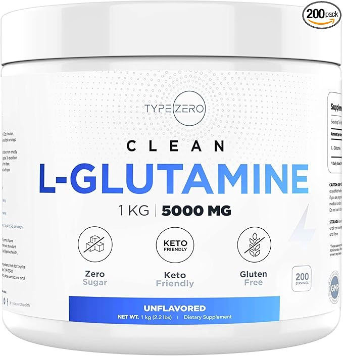 5X Strength L Glutamine Powder (5000mg | 1KG) 6-Month Supply Pure L-Glutamine Supplement for Leak... | Amazon (US)