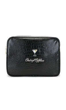 Abbode Out Of Office Martini Croc Pouch in Black from Revolve.com | Revolve Clothing (Global)