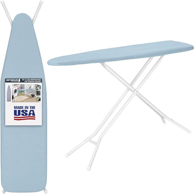 Ironing Board Full Size Made in The USA by Seymour Home Products (Light Blue) | Includes Cover an... | Amazon (US)