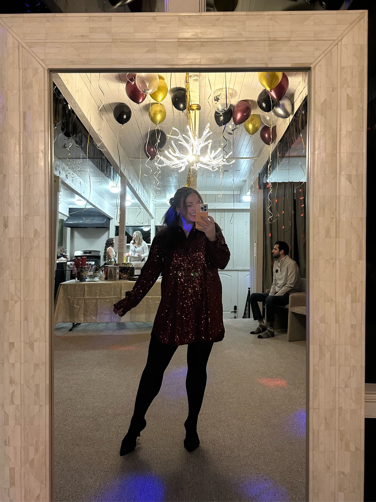 NYE outfit option 2:
lmk which one you like more ✨ 
wearing size XL in dress and size 8 in shoes 

#LTKMidsize #LTKParties #LTKStyleTip