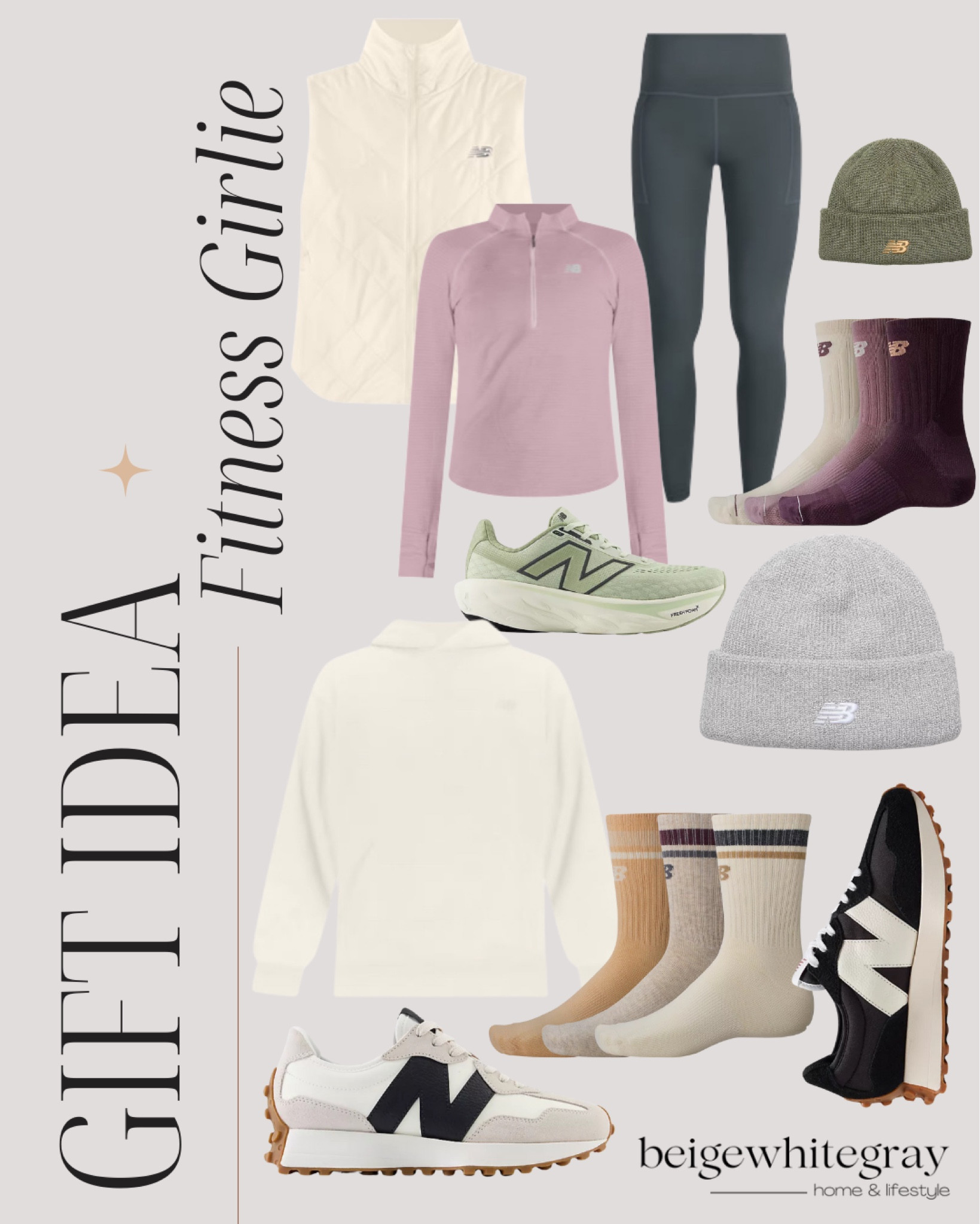 Gift guide for three fitness girlie, athletic wear, athleisure wear, new balance sneakers. Runner clothes. 

#LTKCyberWeek #LTKFindsUnder100 #LTKGiftGuide