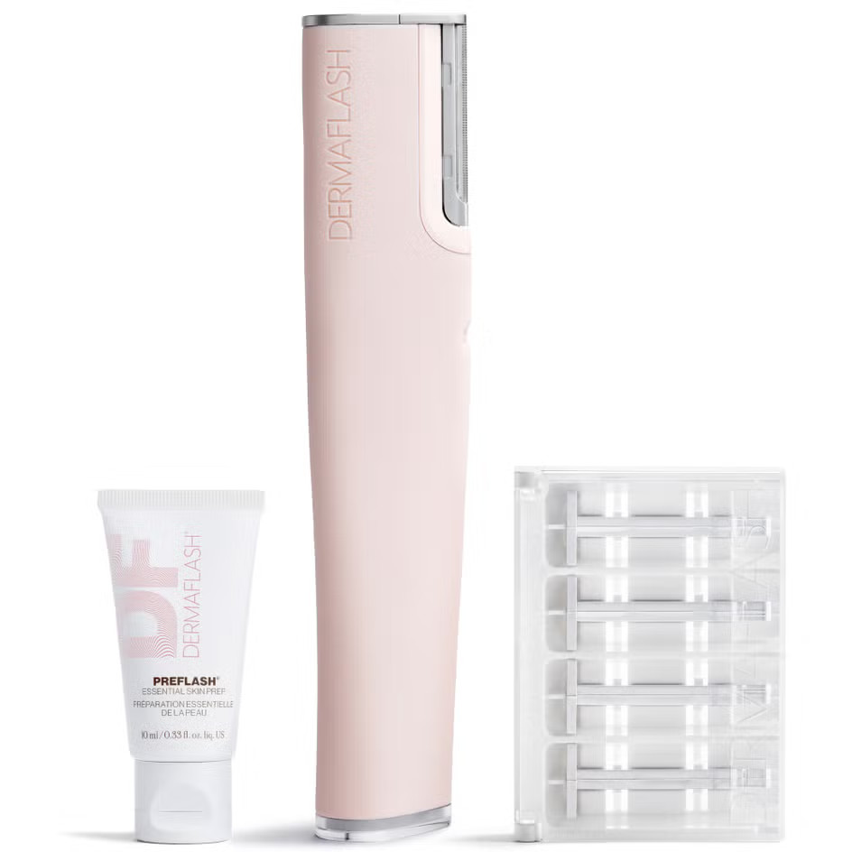 DERMAFLASH Luxe+ Advanced Sonic Dermaplaning and Peach Fuzz Removal - Blush | Dermstore (US)