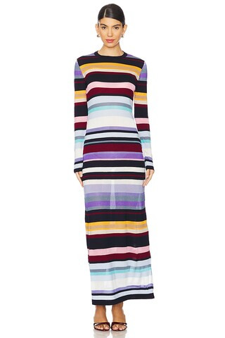 Missoni Long Dress in Multicolor Lilac, Pink & Light Blue from Revolve.com | Revolve Clothing (Global)
