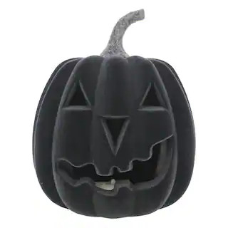9.5" Flocked LED Jack-O'-Lantern Tabletop Décor by Ashland® | Michaels | Michaels Stores