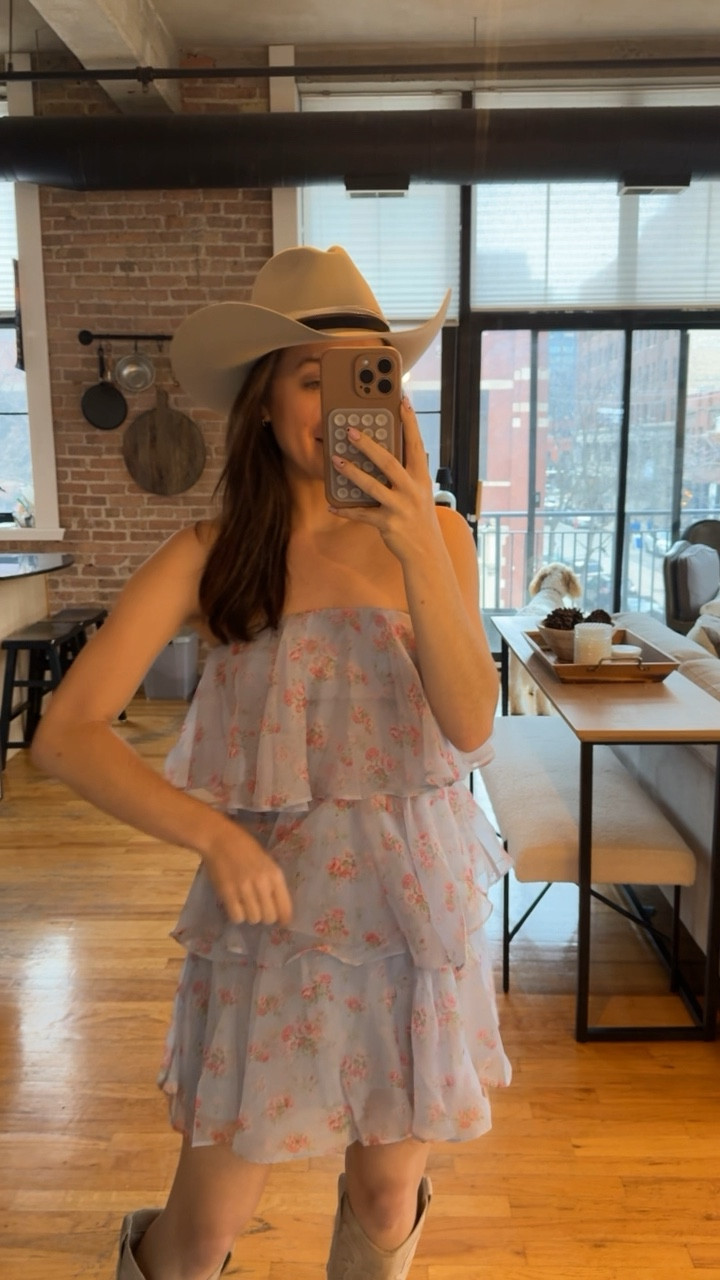 20% off this cute little dress. Love it with some western boots and hat for the rodeo. If in between sizes size up. Code JENREED 

#LTKfindsunder100 #LTKsalealert