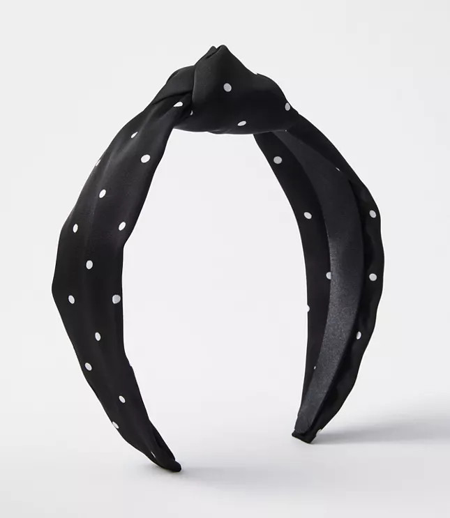 Polka Dot Knot Headband | LOFT