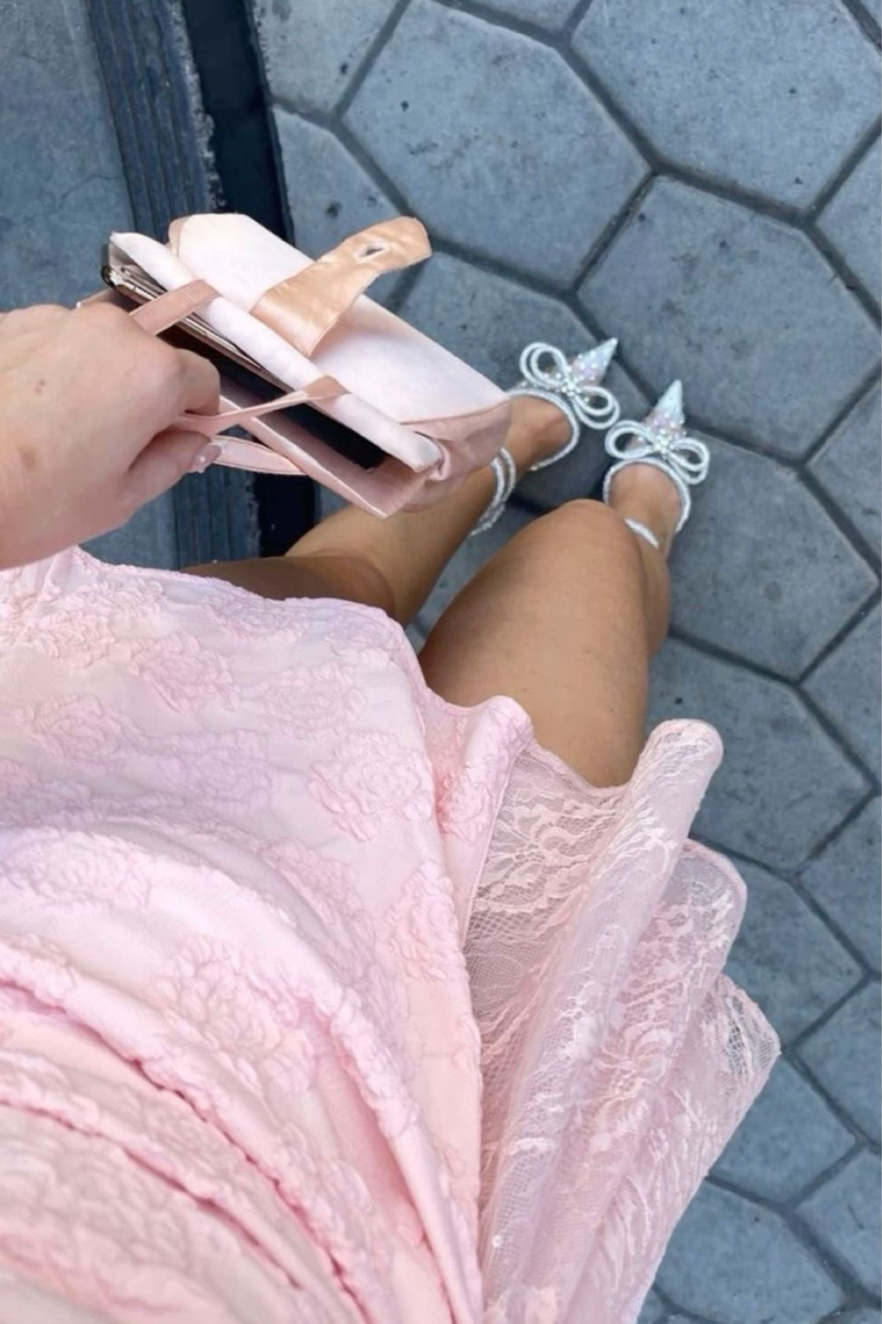 Pink and glitter look for today 🎀✨🩷