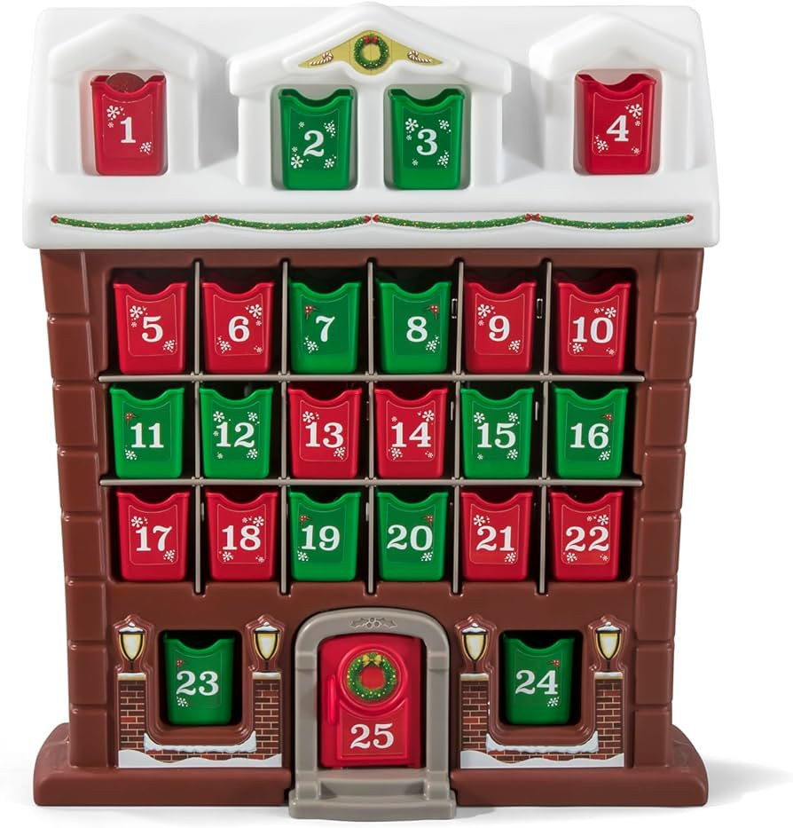 Step2 My First Advent Calendar, Kids Interactive Christmas Toy, Includes 25 Toy Refillable Bins, ... | Amazon (US)
