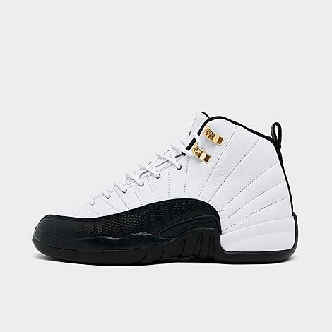 Jordan Big Kids Air Retro 12 Basketball Shoes in White/Black/Taxi Size: 5.5 | JD Sports (US)