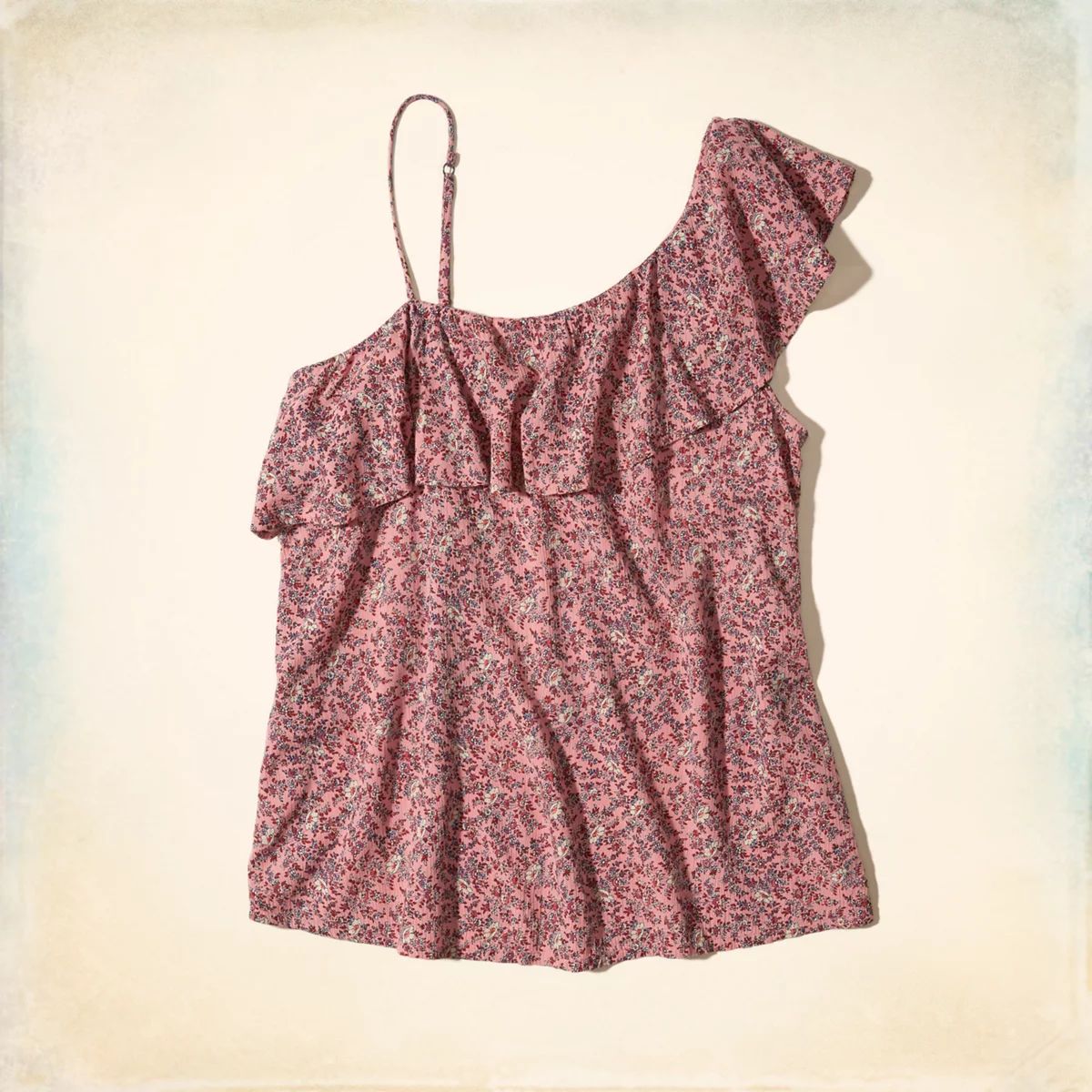 Asymmetrical Ruffle Tank | Hollister US