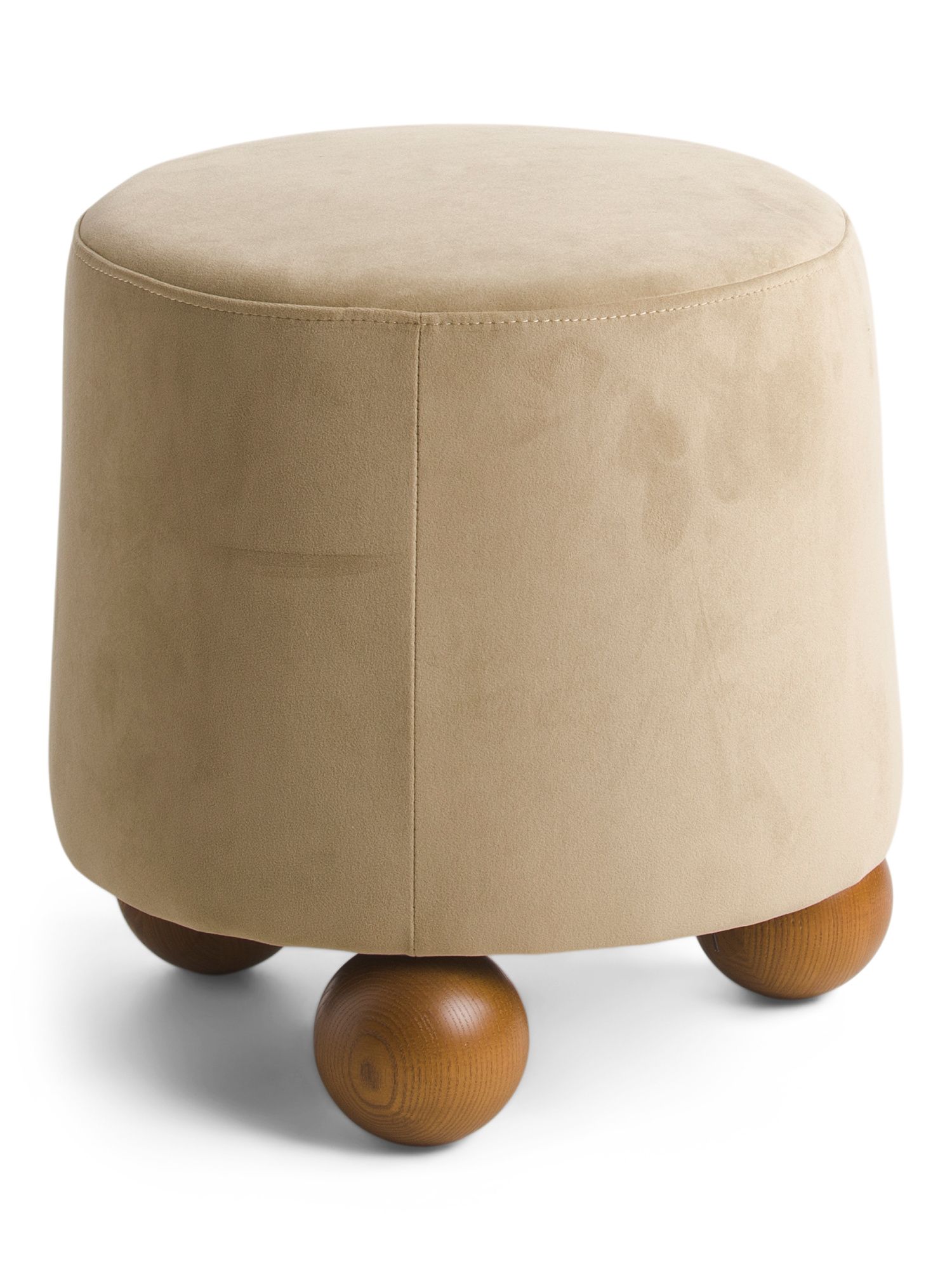 3 Bun Legs Round Ottoman | TJ Maxx