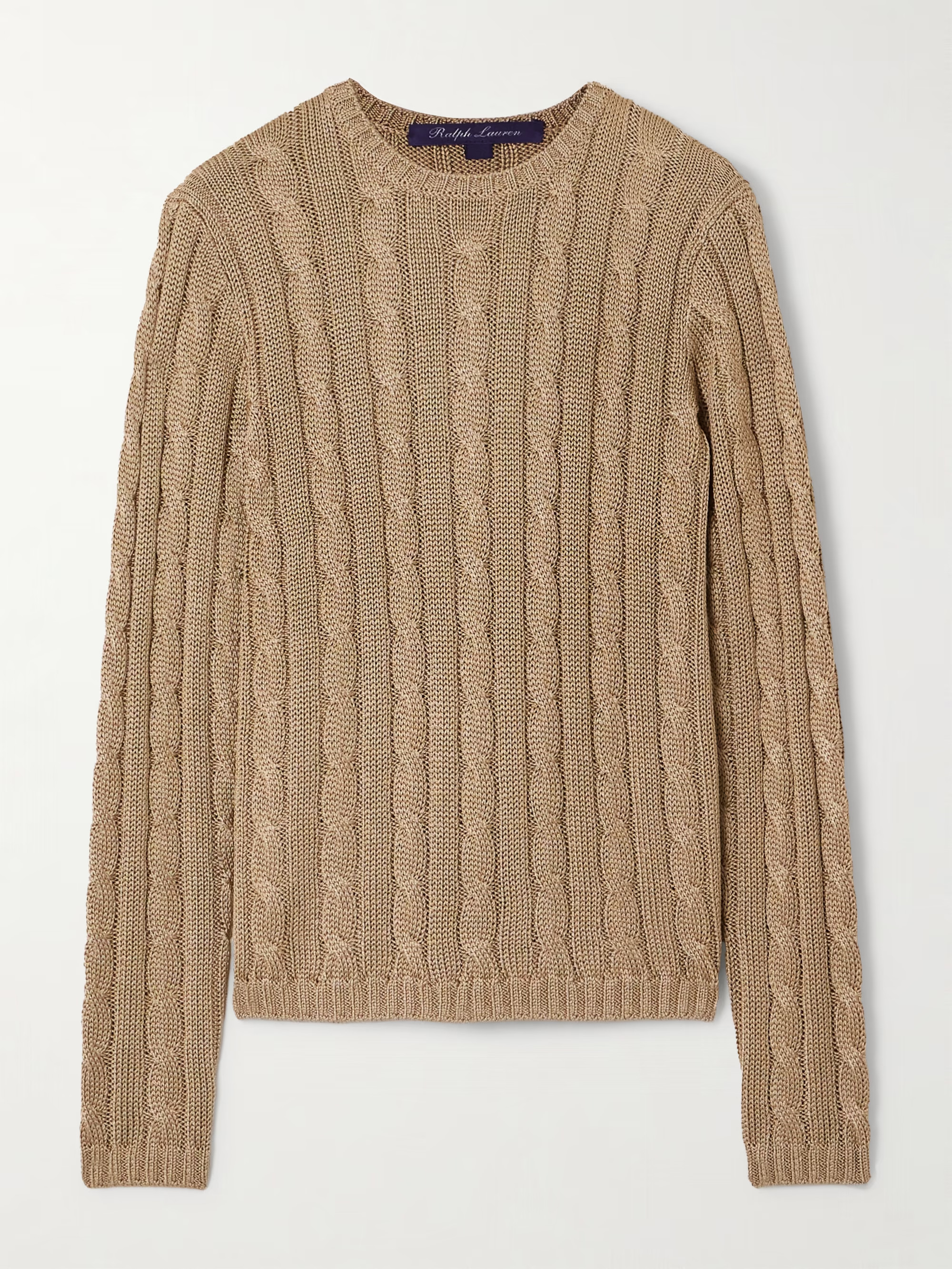 Cable-knit silk sweater | NET-A-PORTER (US)