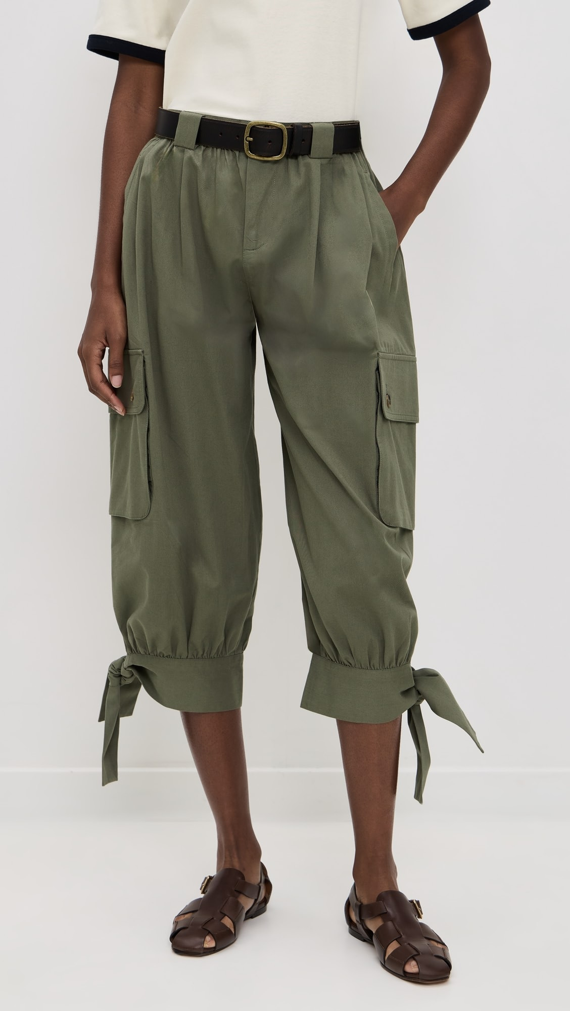 Miles Workwear Belted Bubble Pants | Shopbop