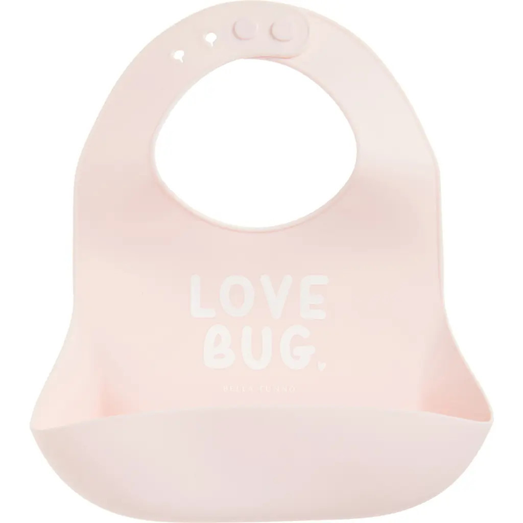 Bella Tunno Love Bug Silicone Wonder Bib in Pink at Nordstrom | Nordstrom