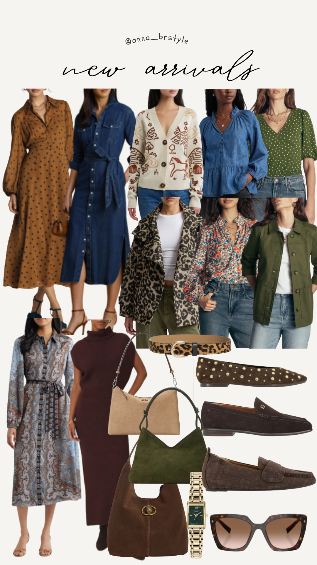 Fresh fall arrivals that make getting dressed so easy. Think rich earthy tones, timeless prints, cozy layers, and versatile accessories you'll reach for all season long.

fall fashion, new arrivals, fall outfits, autumn style, denim dress, fall cardigan, leopard jacket, floral blouse, suede loafers, everyday wardrobe 

 #LTKOver40 #LTKSaleAlert