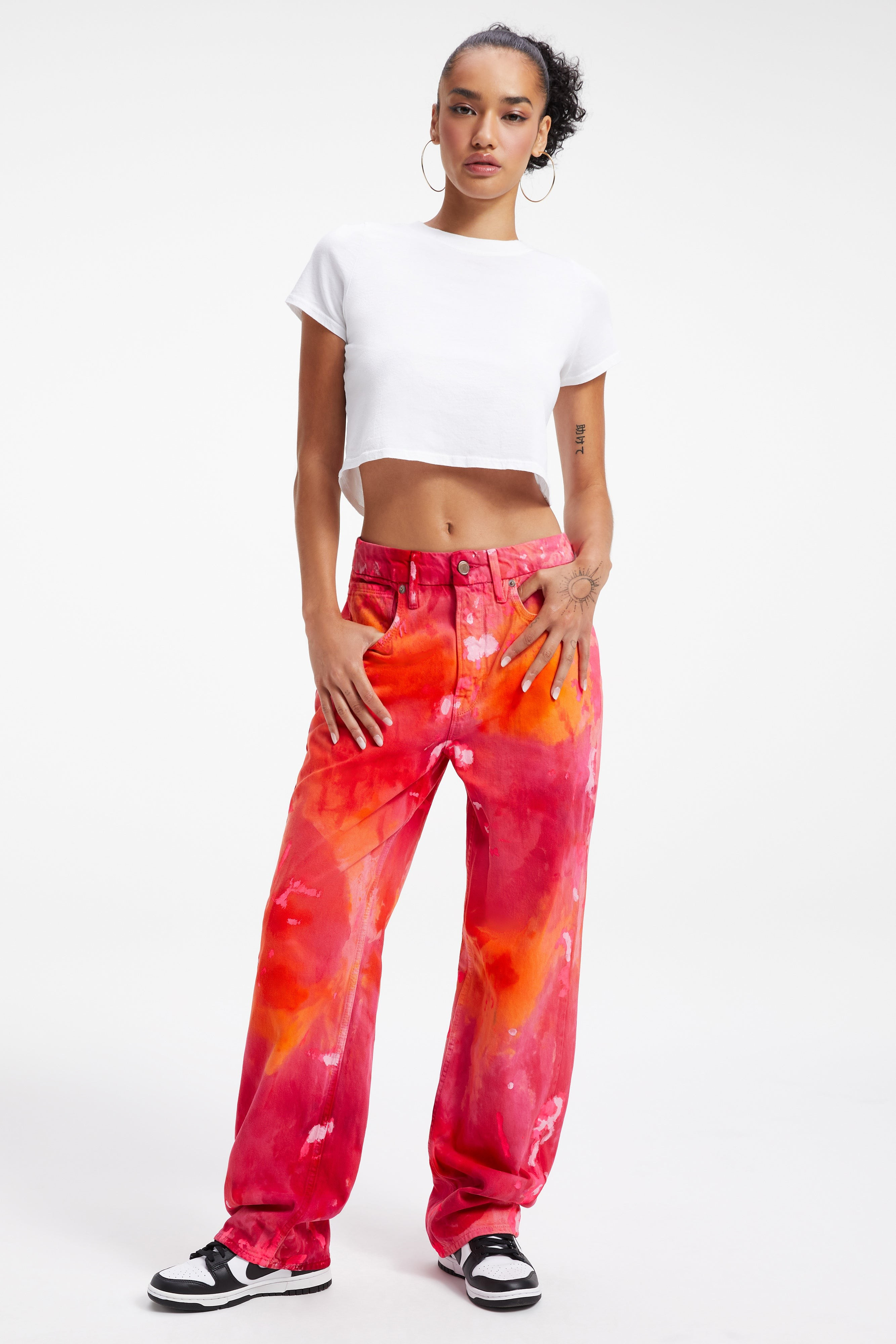 GOOD '90S | TROPICAL PINK TIE DYE003 | Good American