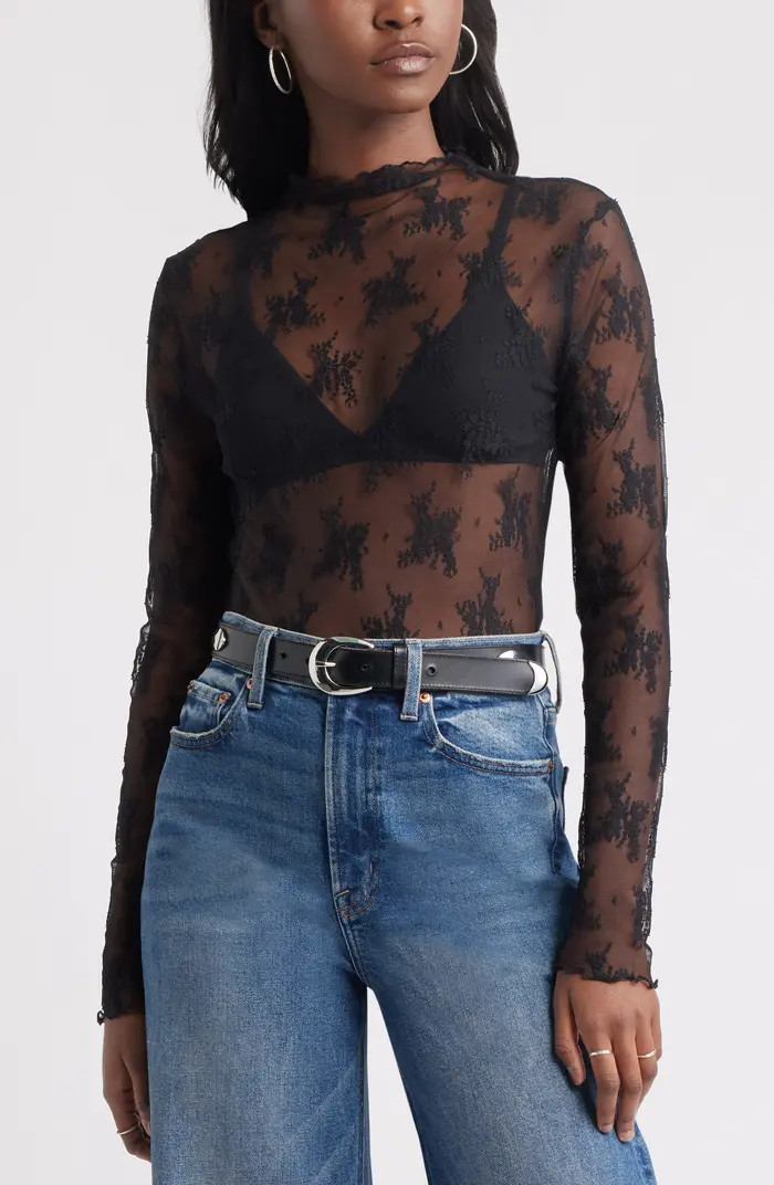 Sheer Lace Top | Nordstrom