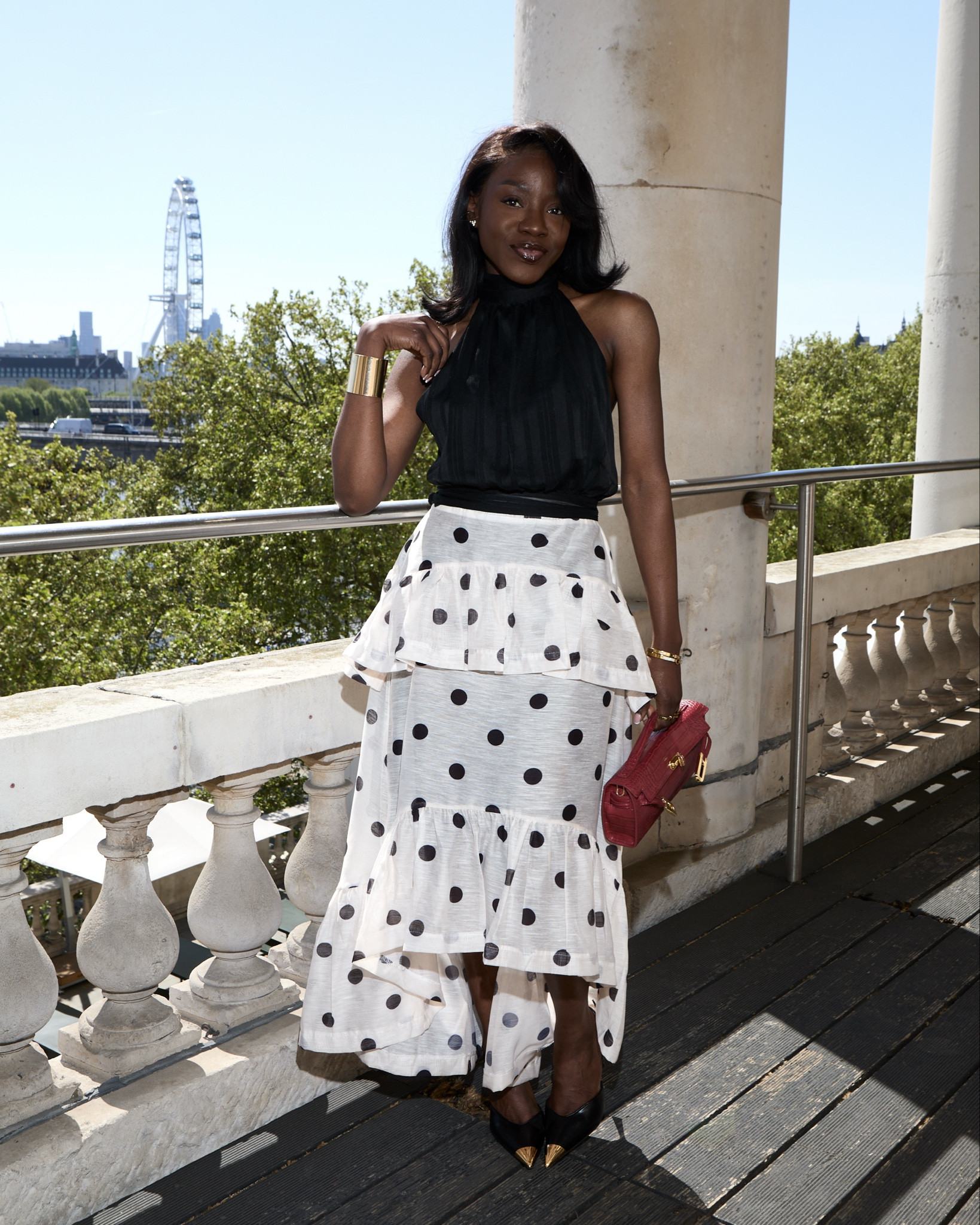 My Amazon outfit and makeup using Cult Beauty Products for the LTK Studio event! ☀️

Polka Dot Ruffle Skirt, Black Halter Top, City Event Outfit, Summer Occasion Look, Statement Maxi Skirt, Gold Heel Sandals, Pink Clutch Bag, Elegant Day To Night Style, London Eye View Outfit, Summer Makeup, Summer Beauty 

#LTKsummer #LTKspring #LTKbeauty