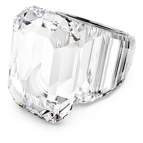 Swarovski Lucent cocktail ring, Octagon cut, Clear, size 8 | Amazon (US)