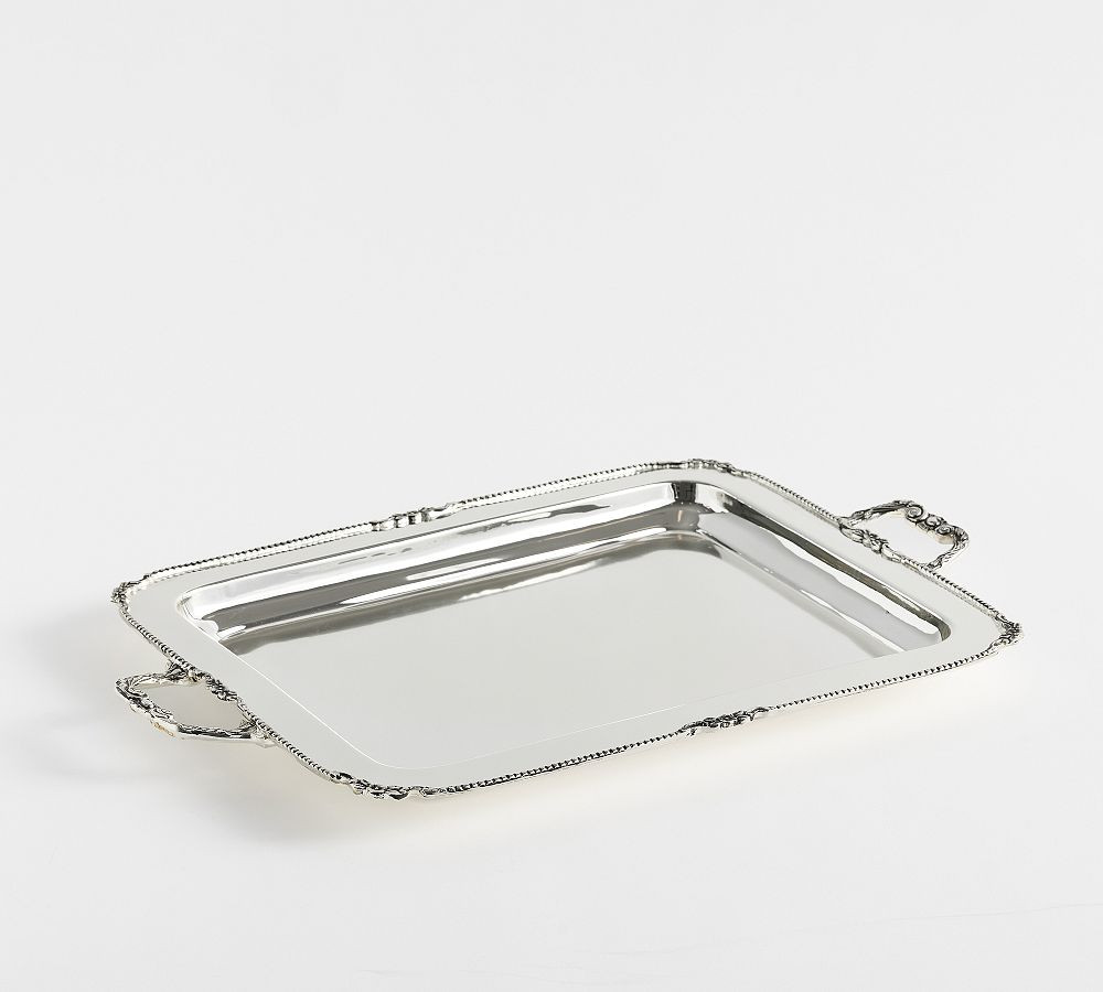 LoveShackFancy Silver Decorative Tray | Pottery Barn (US)