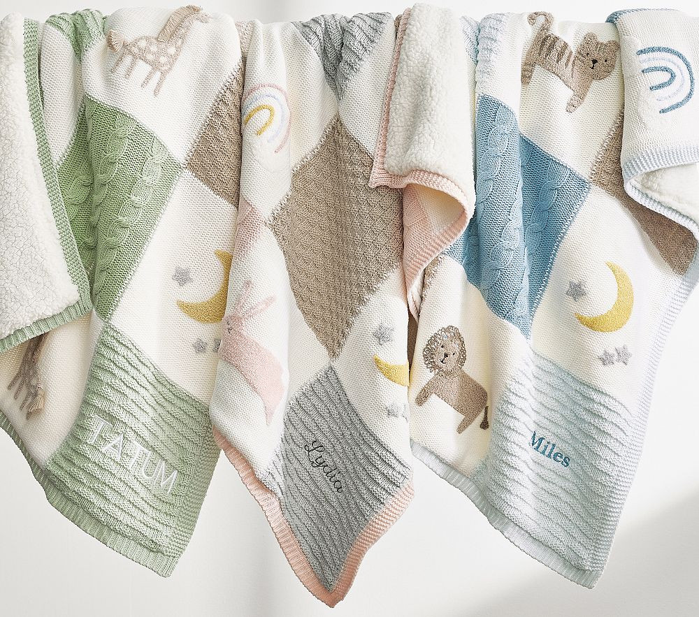 Heirloom Animals Baby Blanket Collection | Pottery Barn Kids