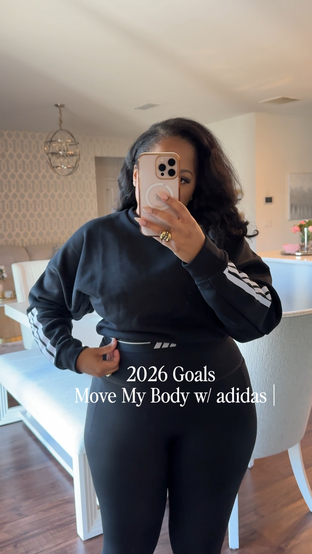 My new walking uniform #adidaspartner 
Cute yet functional @adidas pieces that inspire me to move my body in 2026. I’m wearing a size XL in all pieces, and the sneakers run true to size.
#createdwithadidas #adidas


#LTKdayinmylife #LTKfitnessgoals #LTKgrwm