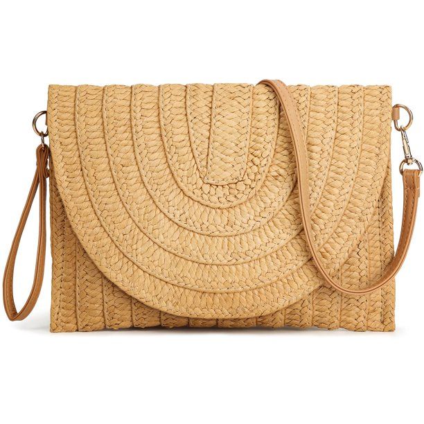 Tancuzo Straw Clutch Purse for Women Woven Rattan Shoulder Bag Handbags Crossbody Bags for Summer... | Walmart (US)