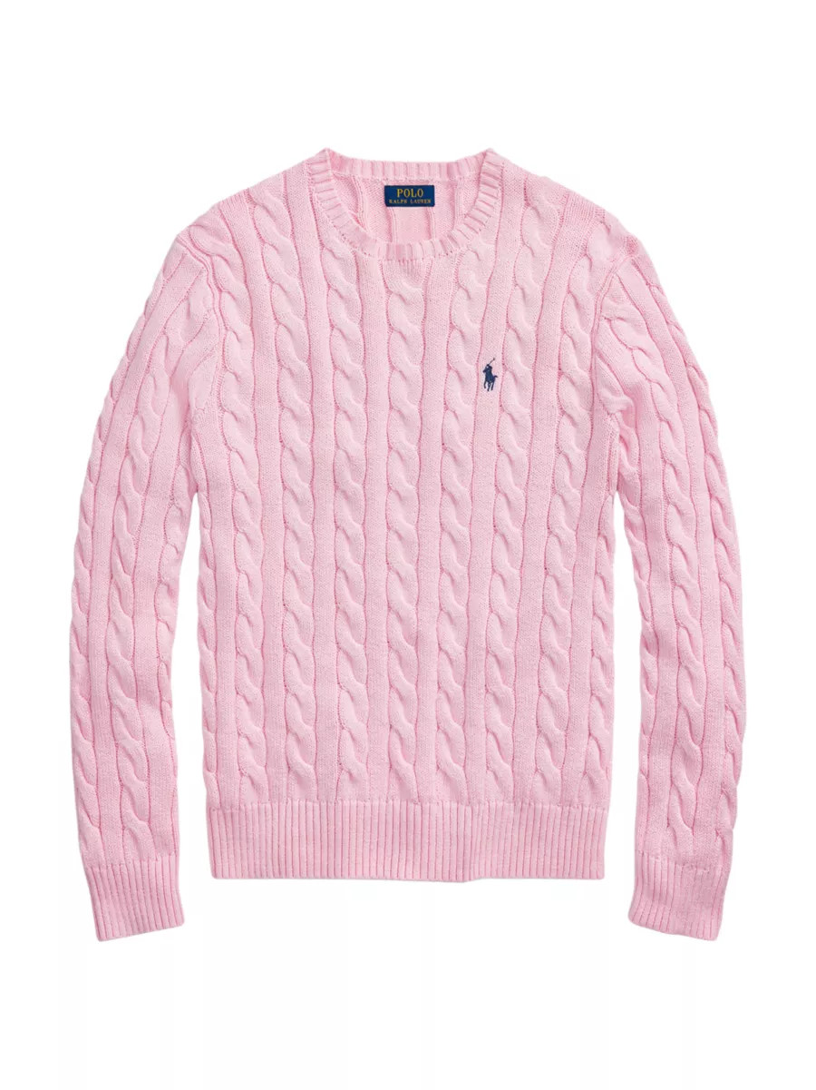 Cable-Knit Cotton Sweater | Saks Fifth Avenue
