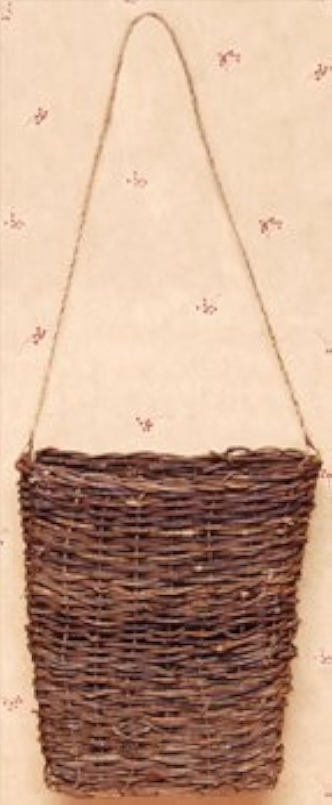 Woven Willow Twig Hanging Vine Basket Jute Hanger Country Primitive Wall Décor | Amazon (US)