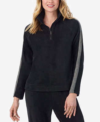 Cuddl Duds x Jennifer Lake Fleecewear with Stretch Half-Zip Pullover  - Macy's | Macy's