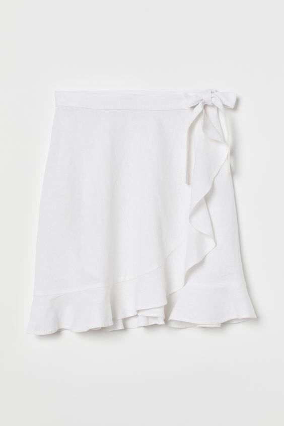 Linen-blend Wrap Skirt
							
							
            $29.99 | H&M (US + CA)