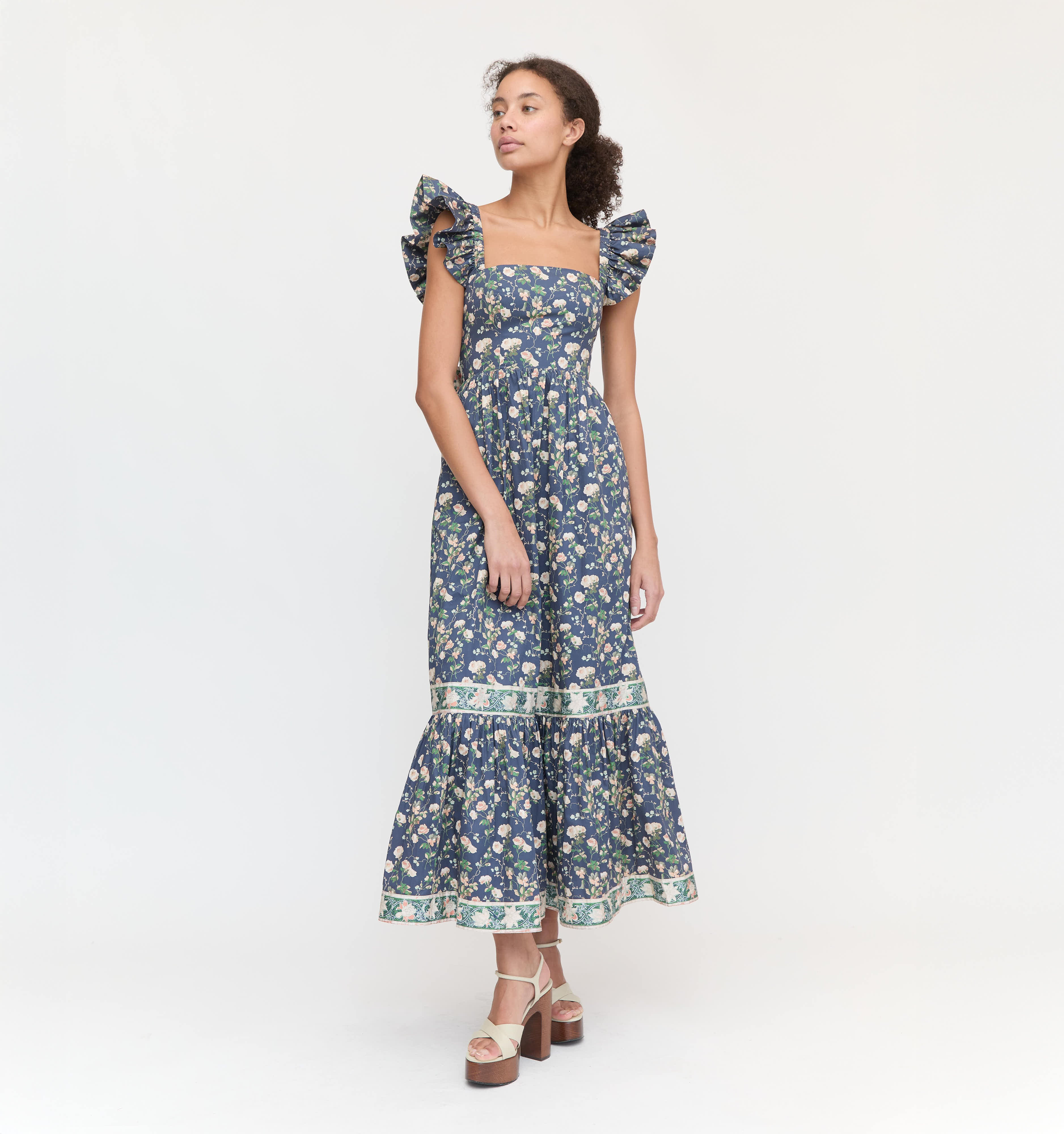 The Pippa Dress - Navy Bluebonnet | Hill House Home US