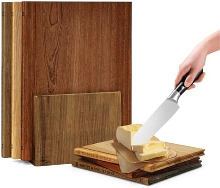 Book Cutting Board Set, Cutting Boards that Look Like Books, Cutting Board Books, Cutting Board L... | Amazon (US)