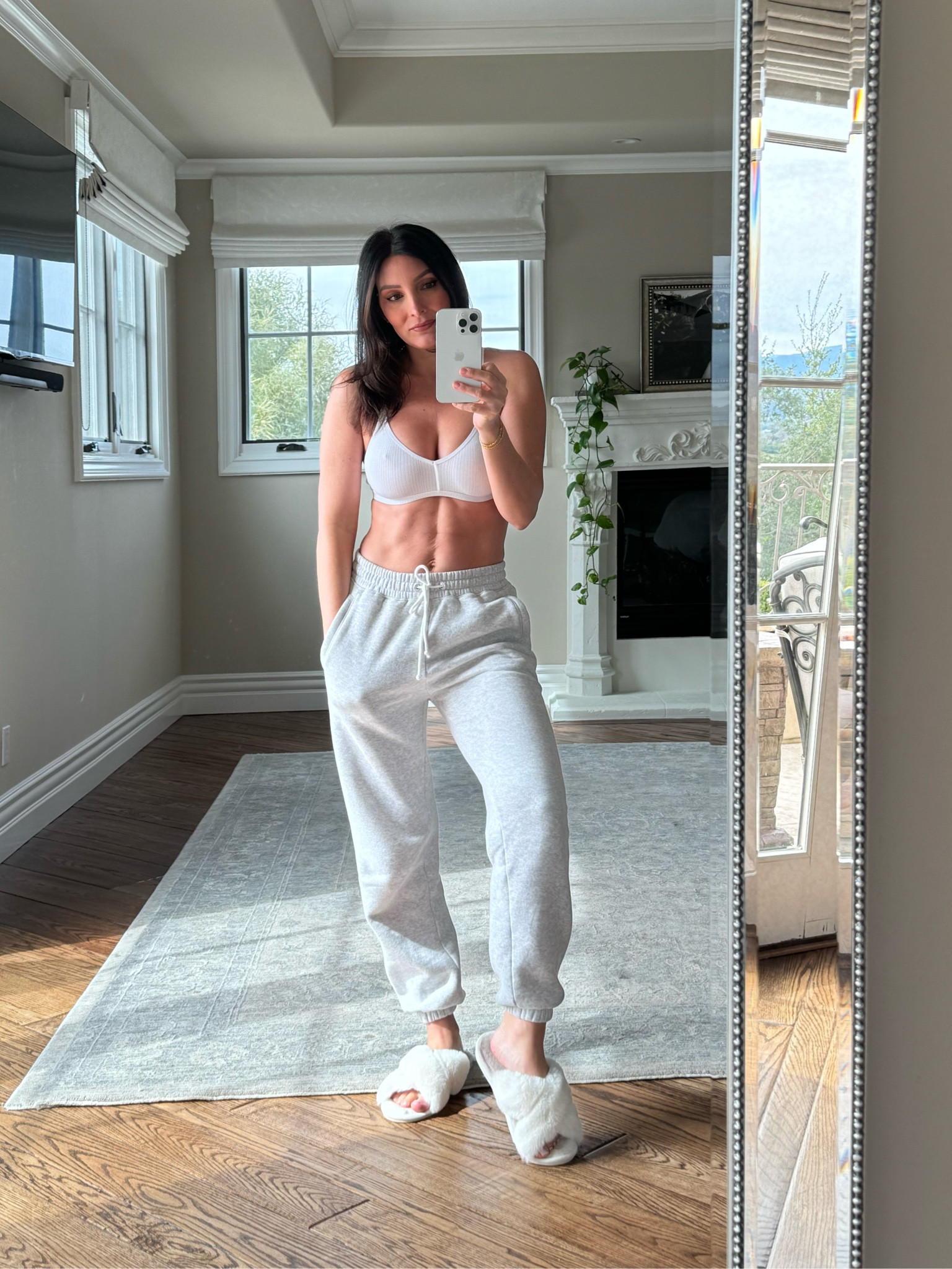 Current favorite cozies and these slippers are on sale for under $10!  This bra feels like butter and these sweaters are my current go to gym pants.  Wearing XS in sweats and 2 in the bra.  

#LTKsalealert #LTKstyletip #LTKfindsunder100