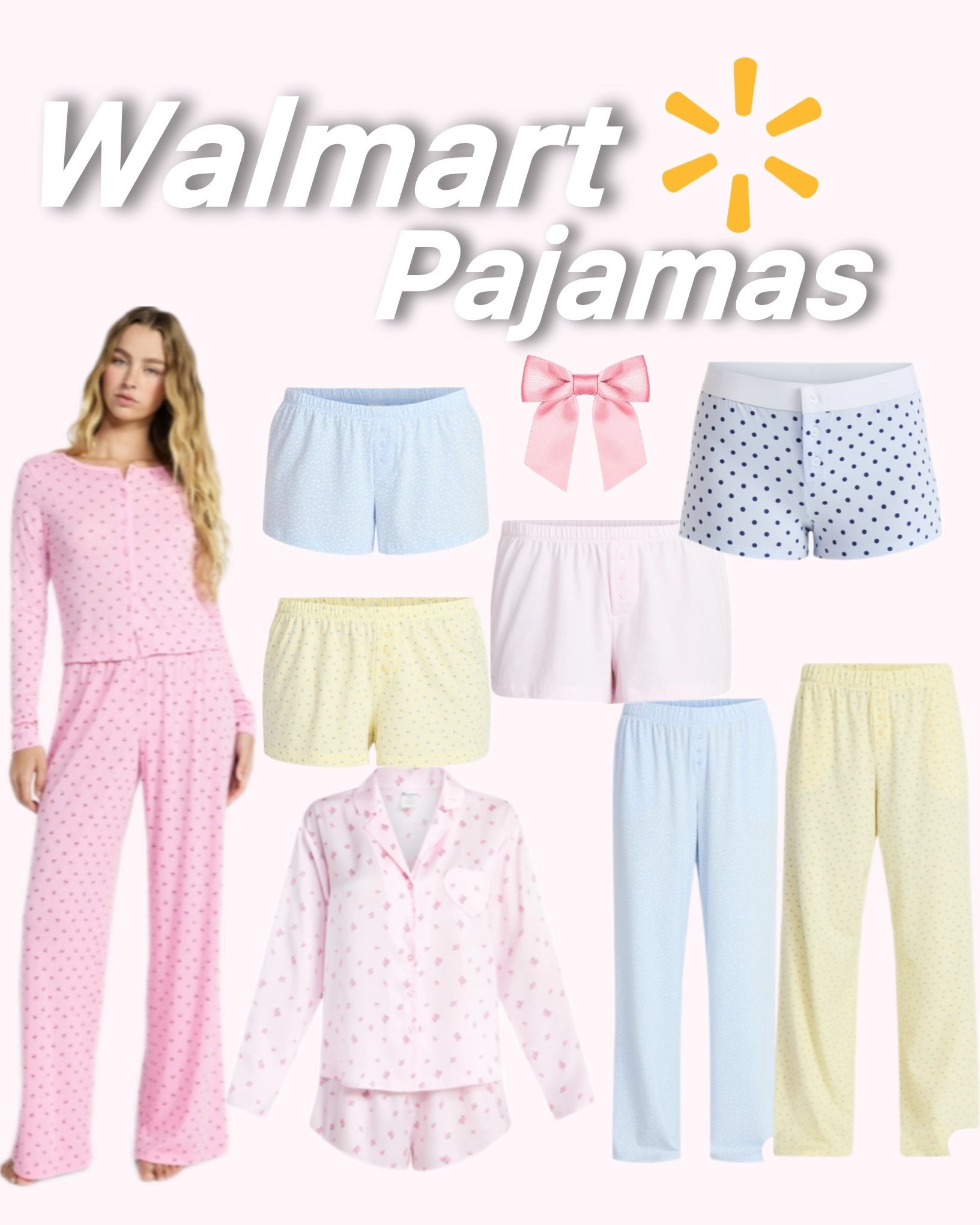 Comment SHOP for the link to the Walmart pajamas sent to your DMs🩷✨ #walmart #walmartfinds #walmartfashion #comeshopwithme #shopping 