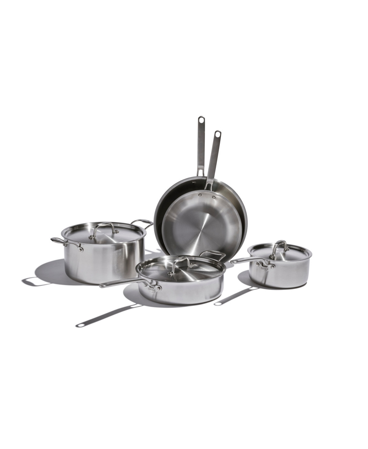 Heritage Steel X Eater 5-Ply Stainless Steel 8-Piece Core Set - Silver | Macy's