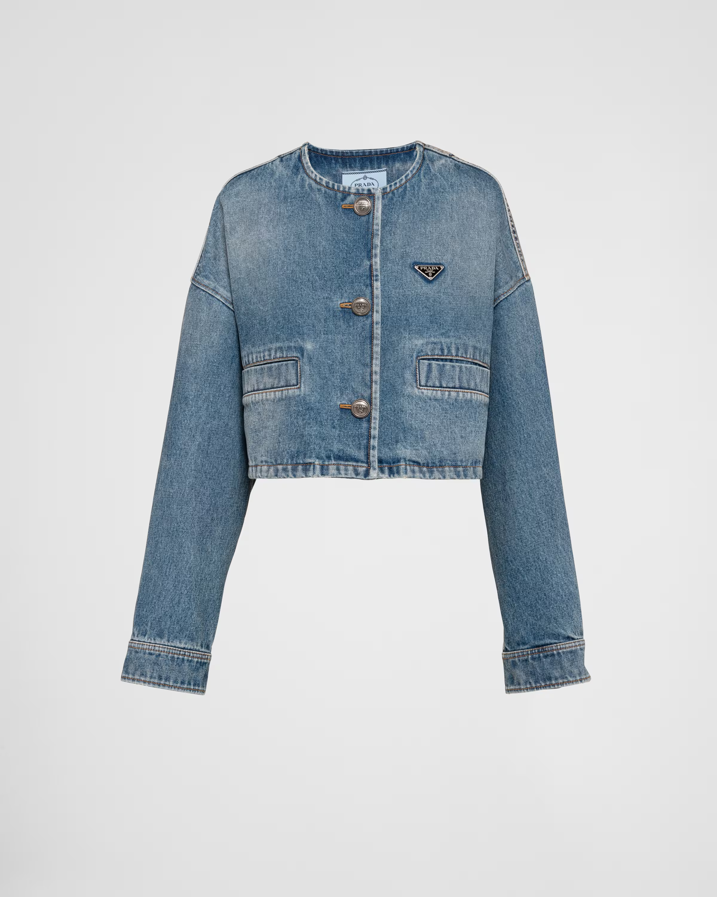 Denim blouson jacket | Prada US