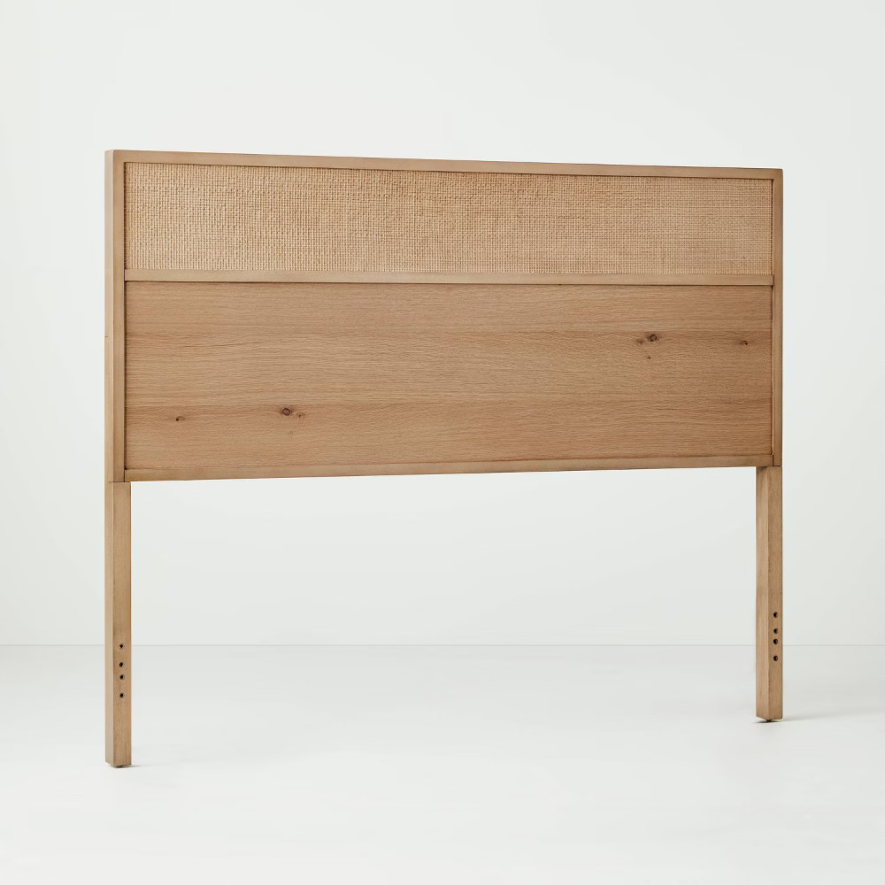 King Wood & Cane Transitional Headboard Natural - Hearth & Hand with Magnolia | Target