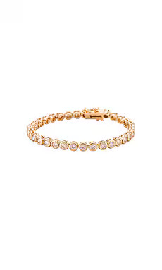 Lili Claspe Reese Tennis Bracelet in Gold from Revolve.com | Revolve Clothing (Global)